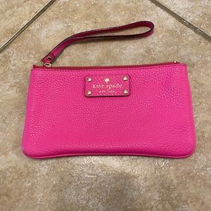 Kate Spade hot pink wristlet